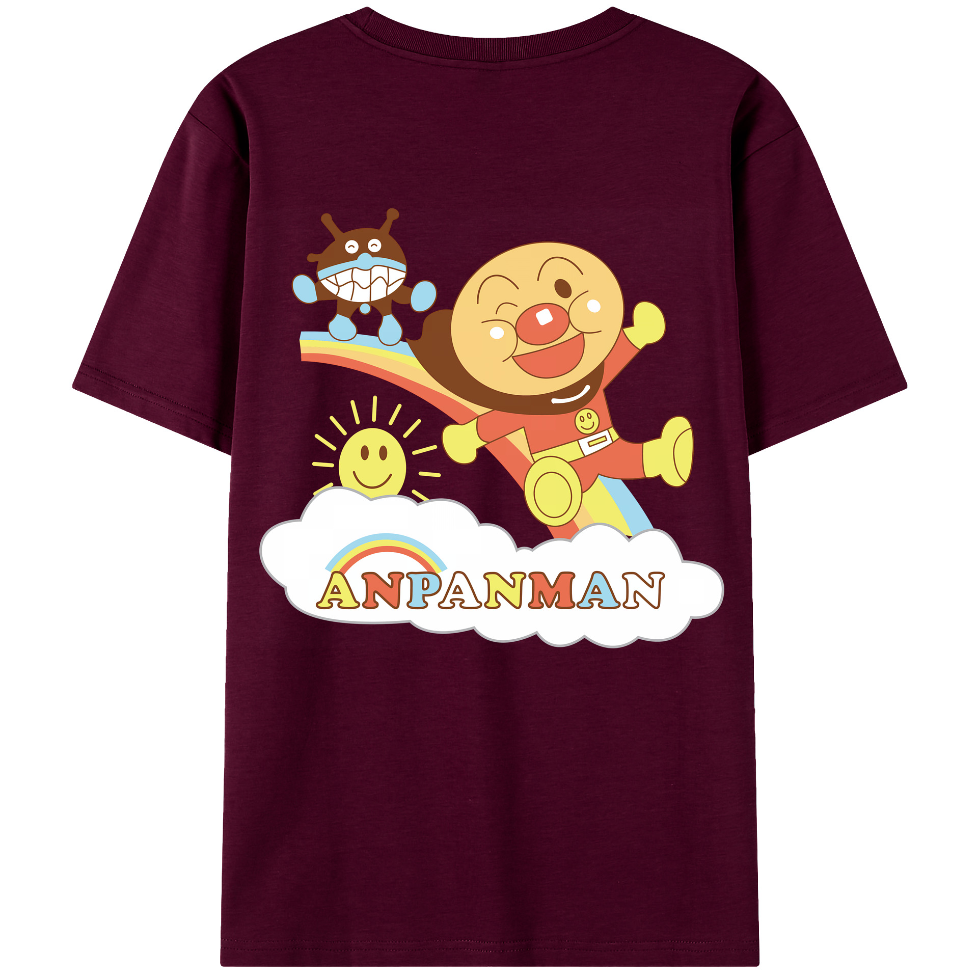 （画像用） アンパンマン Anpanman レディース半袖Tシャツ(バックプリント)